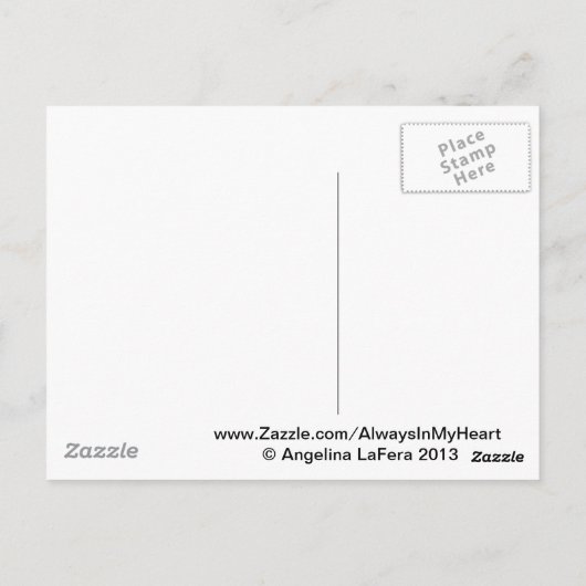 Geschatte Herinneringen Dragonfly Briefkaart (Achterkant)