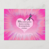 Geschatte Herinneringen Dragonfly Briefkaart (Voorkant)