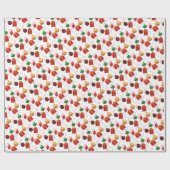 Geschatte kerstdecorptie cadeaupapier (Vlak)