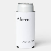Geschatte pasgetrouwden seltzer blikjeskoeler (Seltzer Voorkant)