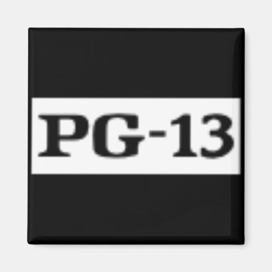 Geschatte PG-13, Beoordelingssysteem Magneet (Voorkant)