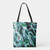 Geschatte ruwheid van virtuele rots- en regenwoude tote bag (Achterkant)