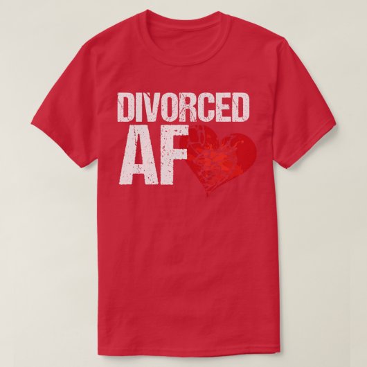 Gescheiden AF Ex Vrouw Hus Breaking T-shirt (Design voorkant)