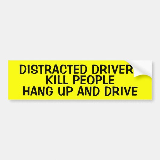 GESCHEIDEN BESTUURDERS DODEN MENSEN BUMPERSTICKER (Voorkant)