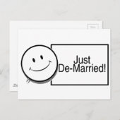 gescheiden briefkaart (Voorkant / Achterkant)