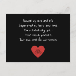 gescheiden door bakken en tijd briefkaart