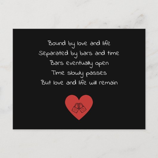 gescheiden door bakken en tijd briefkaart (Voorkant)