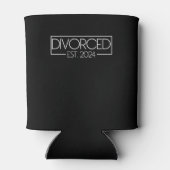 Gescheiden Est. 2024 eindelijk gescheiden echtsche Blikjeskoeler (Achterkant)