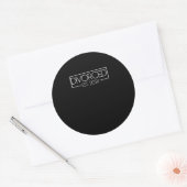 Gescheiden Est. 2024 eindelijk gescheiden echtsche Ronde Sticker (Envelop)