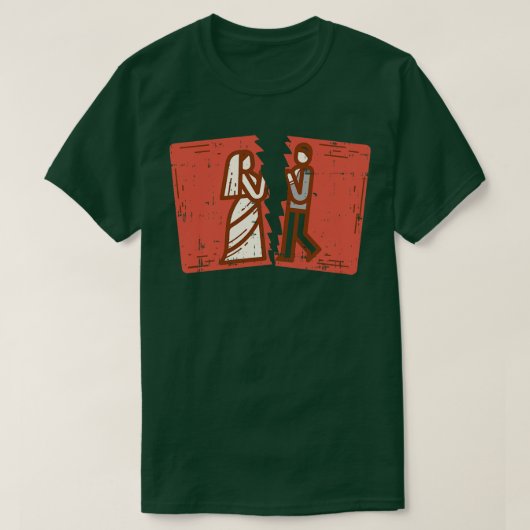Gescheiden ex vrouw Hus Breaking T-shirt (Design voorkant)