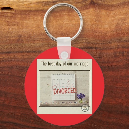 Gescheiden! Let's Celebrate! Sleutelhanger (Voorkant)