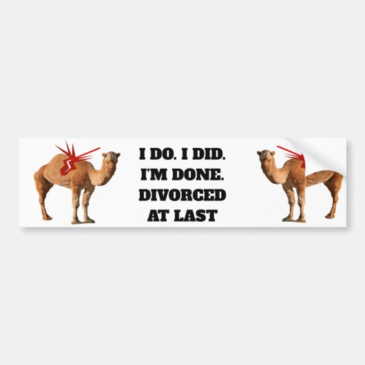 GESCHEIDEN OP DE LAATSTE BUMPERSTICKER (Voorkant)