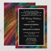 Gescheiden ouders Rainbow bruiloft uitnodigingen (Voorkant / Achterkant)