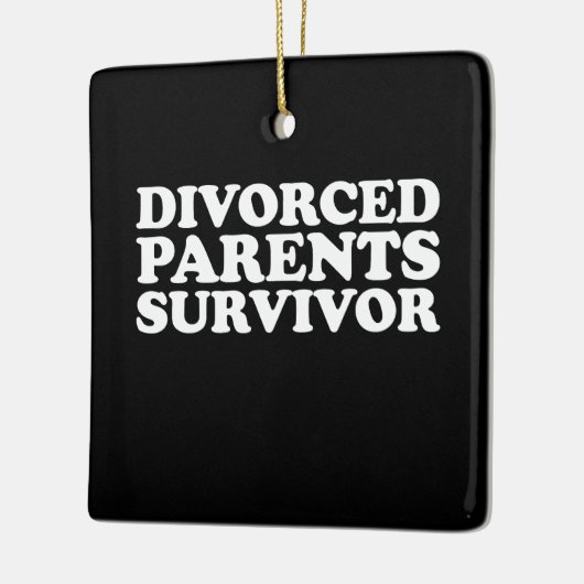Gescheiden ouders Survivor Grappig Keramisch Ornament (Links)