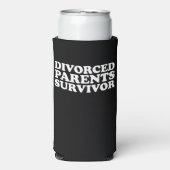 Gescheiden ouders Survivor Grappig Seltzer Blikjeskoeler (Seltzer Voorkant)