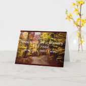 gescheiden wenskaart wegenscheiding kaart (Gele Bloem)