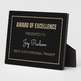 Geschenk! Best Personal Trainer tabletop plaque Fotoplaat