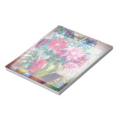 Geschenk bloemschildering notitieblok (Linkerzijde)