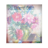 Geschenk bloemschildering notitieblok (Voorkant)