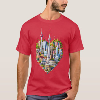 Geschenk City Heartscape T-shirt