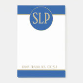 Geschenk! Gepersonaliseerd de sprekerspatholoog he Post-it® Notes (Voorkant)