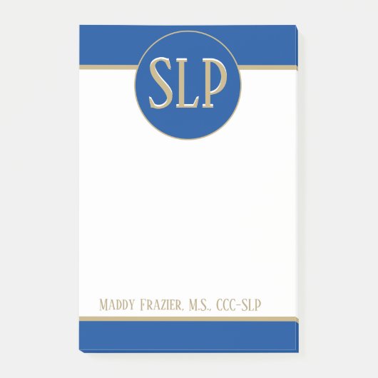 Geschenk! Gepersonaliseerd de sprekerspatholoog he Post-it® Notes (Voorkant)