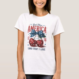 Geschenk God zegene Amerika het land dat ik liefhe T-shirt