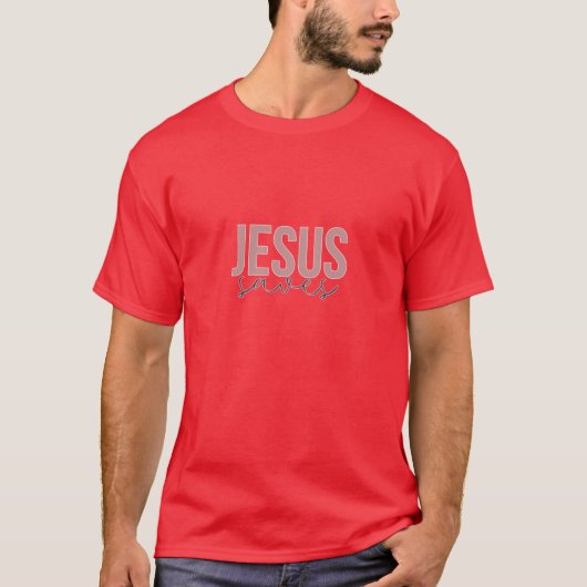 Geschenk Jesus rettet T-shirt (Voorkant)
