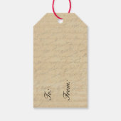 geschenk labels met vogel en roze bloemen cadeaulabel (Achterkant)