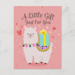 Geschenk Lama Briefkaart
