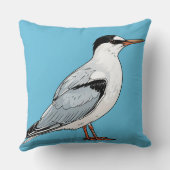 Geschenk met afbeelding van een visdiefje, geïnspi kussen (Achterkant)