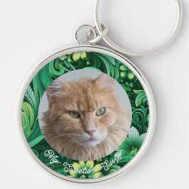 Geschenk met foto van huisdier voor kattenliefhebb sleutelhanger