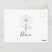 Geschenk met geboorte bloem september ochtendglori briefkaart (Achterkant)