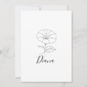 Geschenk met geboorte bloem september ochtendglori kaart (Voorkant)