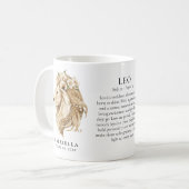 Geschenk met Leeuw Sterrenbeeld Horoscoop Personal Koffiemok (Voorkant links)