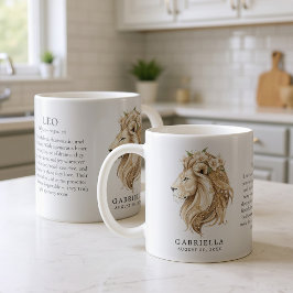 Geschenk met Leeuw Sterrenbeeld Horoscoop Personal Koffiemok