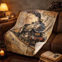 Geschenk met stoomtrein uit het verleden en naam