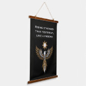 Geschenk om opnieuw te beginnen hangend wandkleed (Gebogen)