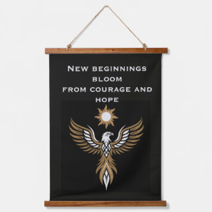 Geschenk om opnieuw te beginnen hangend wandkleed