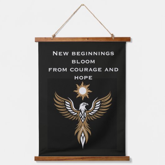 Geschenk om opnieuw te beginnen hangend wandkleed (Voorkant)
