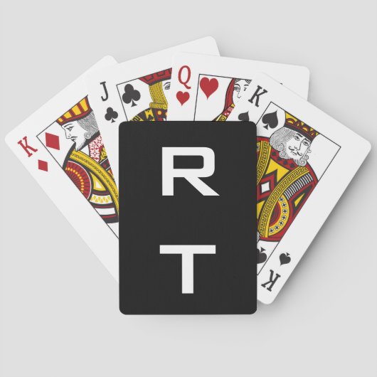 Geschenk speelkaarten met modern lettertype (Achterkant)