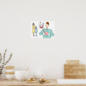 Geschenk van liefde dat levens verbindt. poster (Keuken)
