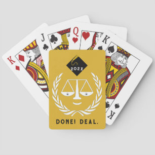 Geschenk voor afstuderen aan de rechten faculteit  pokerkaarten