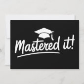 Geschenk voor afstuderen aan masterdiploma, hebt h kaart (Voorkant)