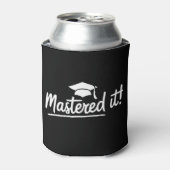 Geschenk voor afstuderen met masterdiploma, hebt h blikjeskoeler (Blikje Voorkant)