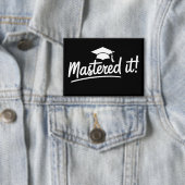 Geschenk voor afstuderen met masterdiploma, hebt h button (Insitu)