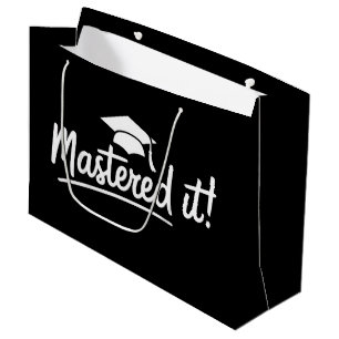 Geschenk voor afstuderen met masterdiploma, hebt h groot cadeauzakje