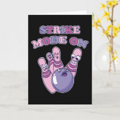 Geschenk voor bowler met slagmodus kaart (Gele Bloem)