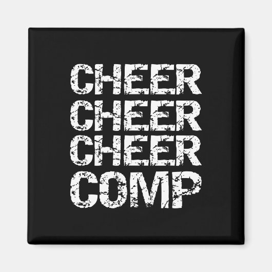 Geschenk voor cheerleader competitie Matching Chee Magneet (Voorkant)
