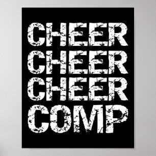 Geschenk voor cheerleader competitie Matching Chee Poster